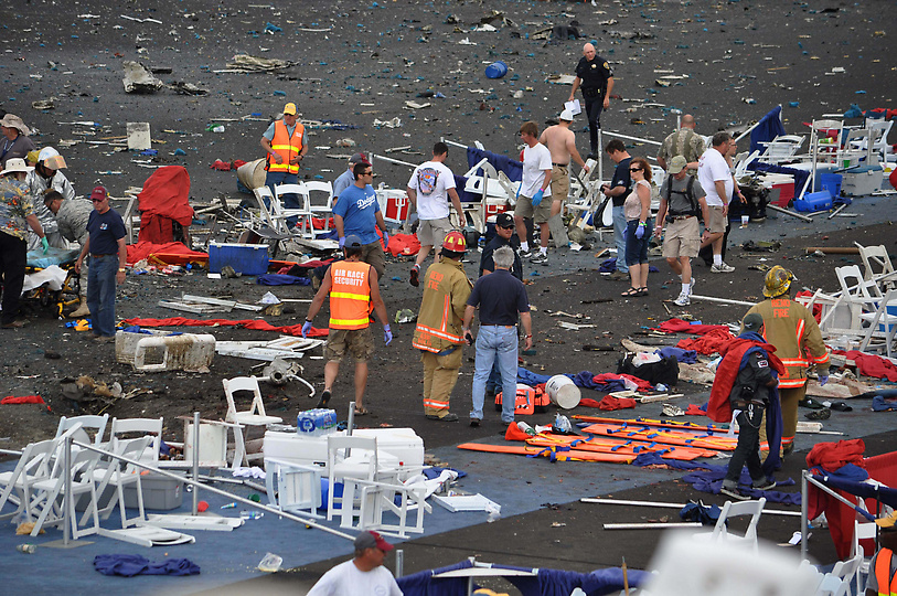 падение самолета на авиашоу в Неваде