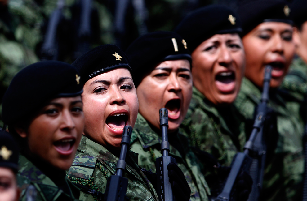 Военный парад в Мексике