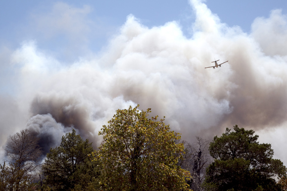 Лесные пожары в Техасе