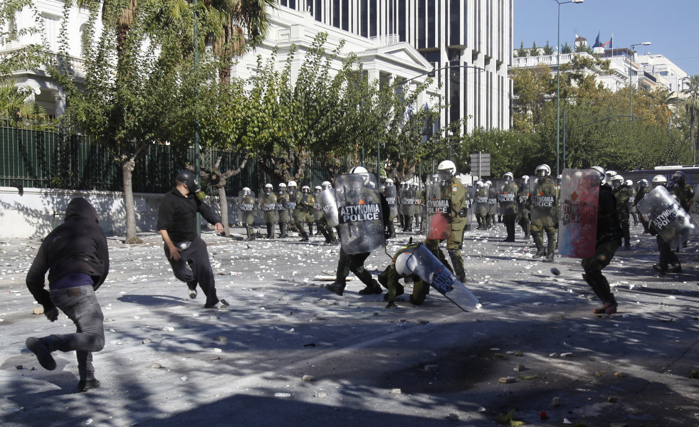 Демонстрации в Афинах