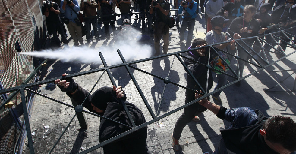 Демонстрации в Афинах