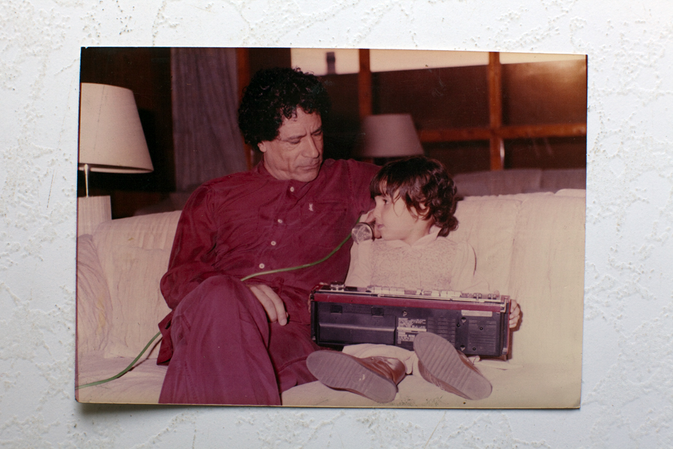 Муаммар Каддафи с дочерью