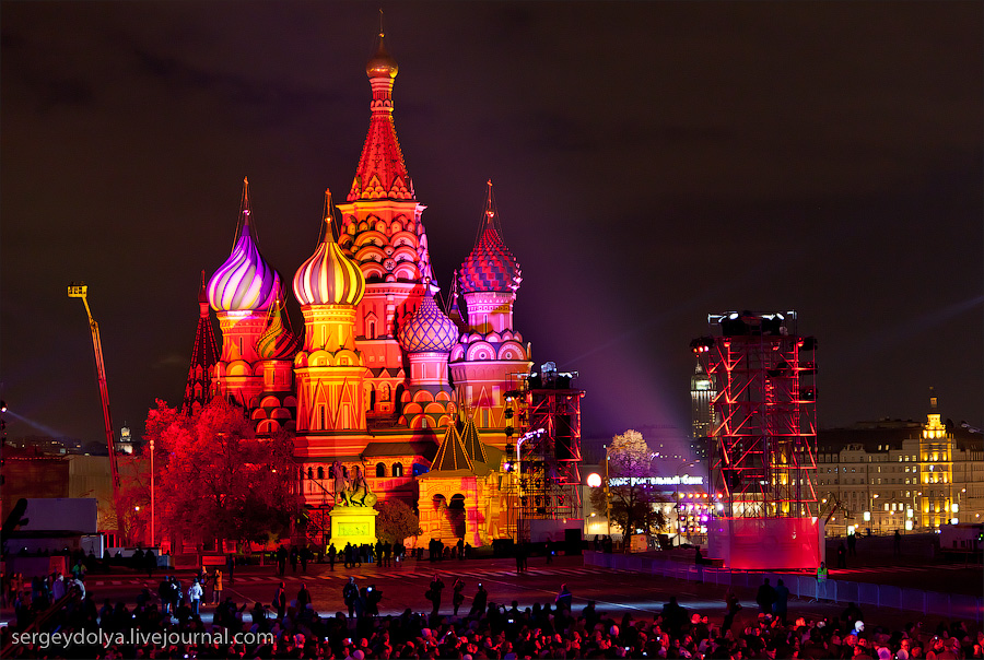 Праздник света на Красной площади