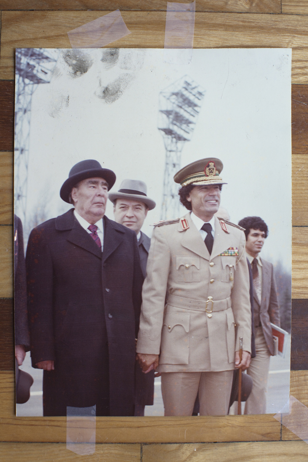 Муаммар Каддафи и Леонид Брежнев