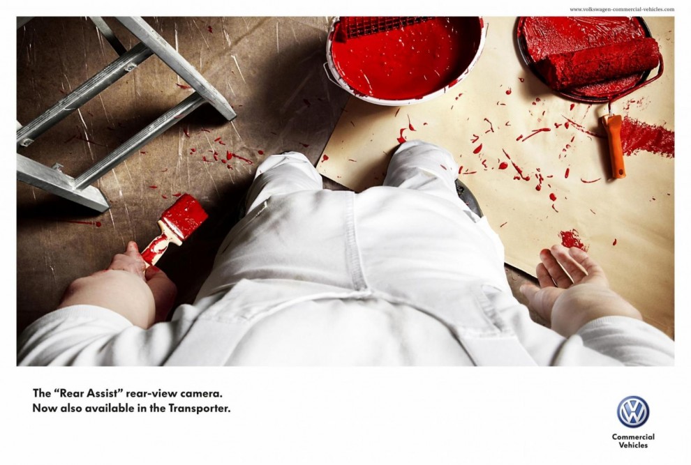 Реклама камеры заднего вида от "Фольксваген"