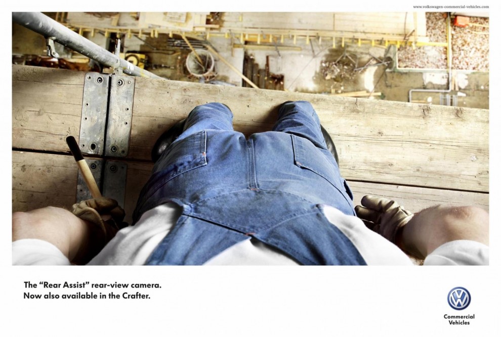 Реклама камеры заднего вида от "Фольксваген"