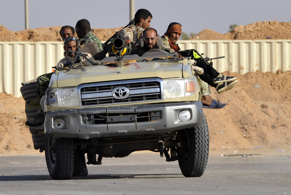 Внедорожник ливийских повстанцев