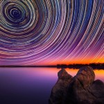 Фотографии звездного неба, сделанные на большой выдержке