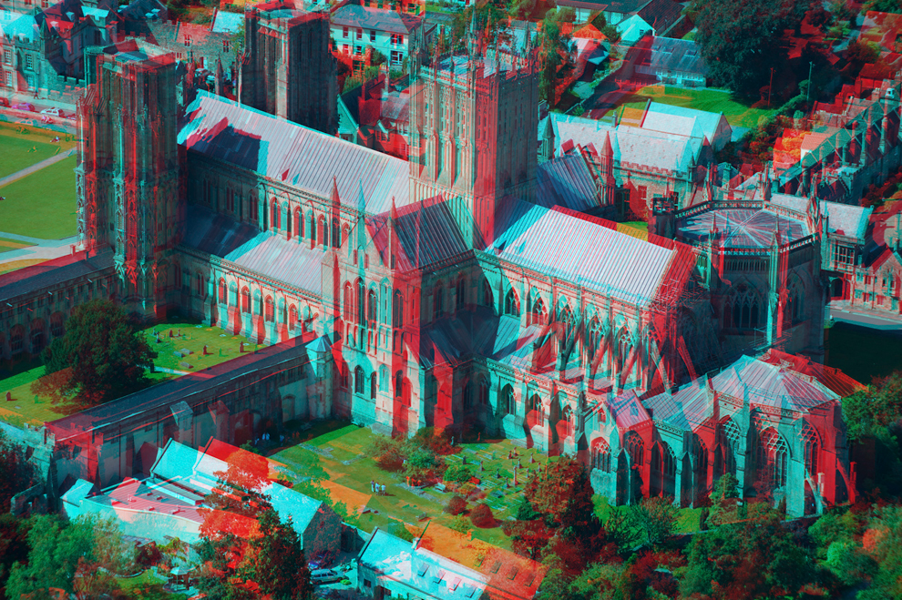 Кафедральный собор Уэллс, формат 3D