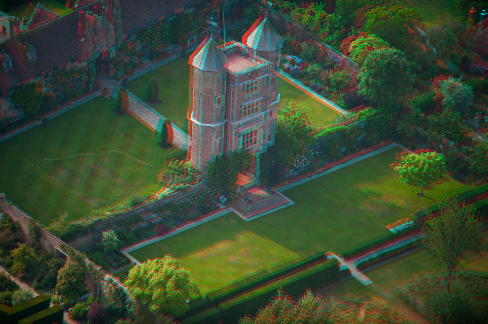 Английский замок, формат 3D