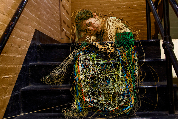 Айака Ито и Ренди Черч. Портреты из 3D линий.