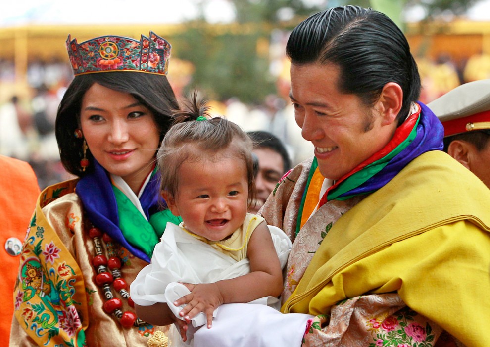 Король и королева Бутана