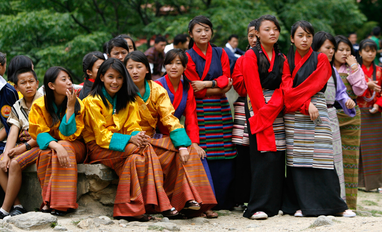 Студенты из Бутана