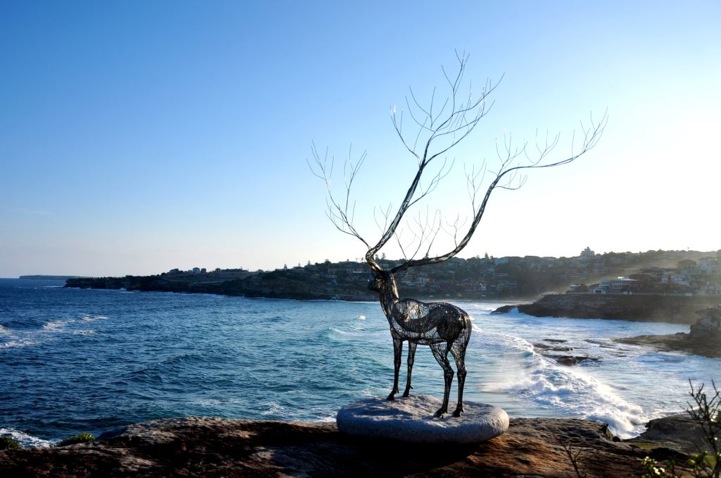 Выставка скульптур на пляжах  Австралии.
