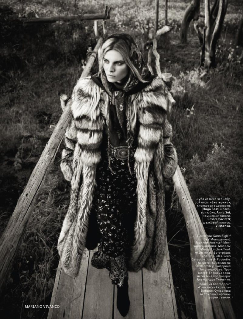 Марина Линчук в Vogue Russia, ноябрь 2011.