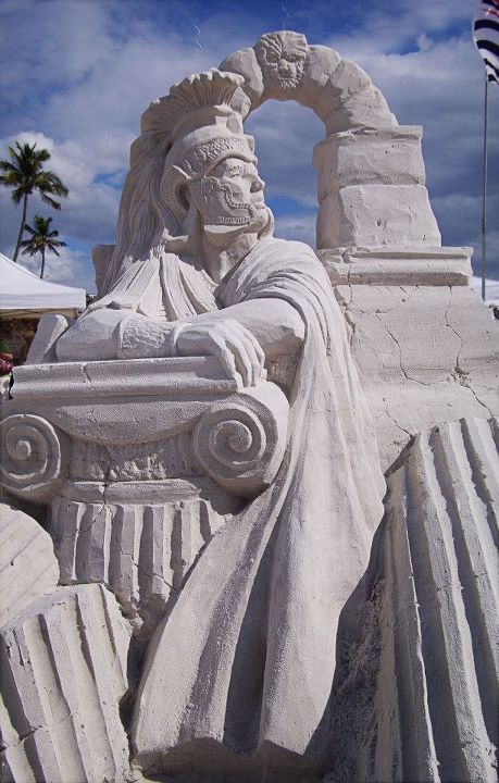 Конкурс песчаных скульптур во Флориде.