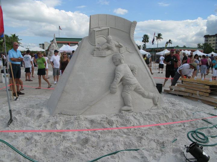 Конкурс песчаных скульптур во Флориде.