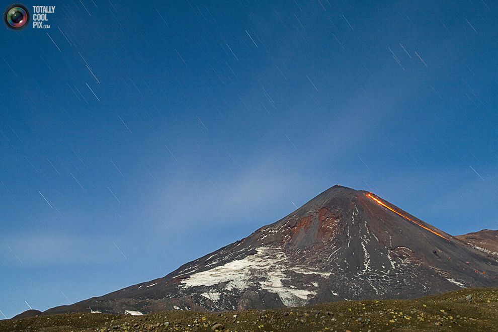 Вулкан Льяйма, область Араукания, Чили.
