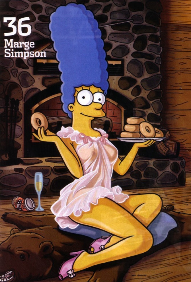 Фотосессия Мардж Симпсон для спецвыпуска журнала Playboy.