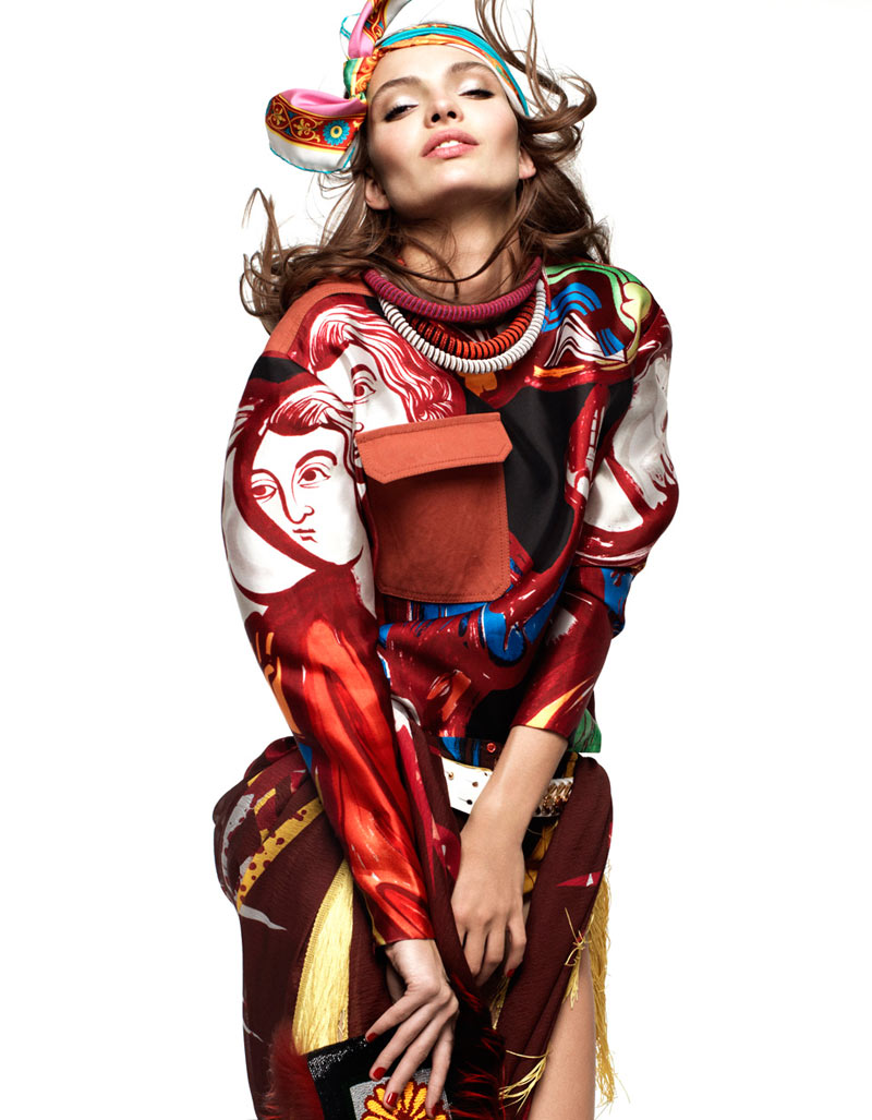 Карола Ремер в Vogue Germany, январь 2012.