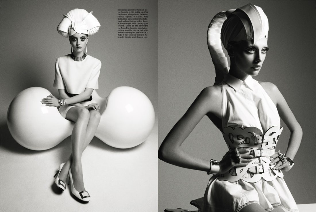 Коди Янг в Vogue Italia, декабрь 2011.