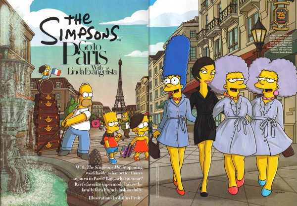 Симпсоны в Harper’s Bazaar.