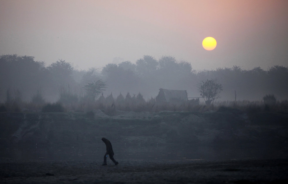 Утренний туман в Индии