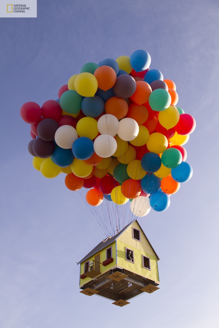 1. Дом, летящий на воздушных шарах. Проект, вдохновленный мультфильмом "Вверх!"