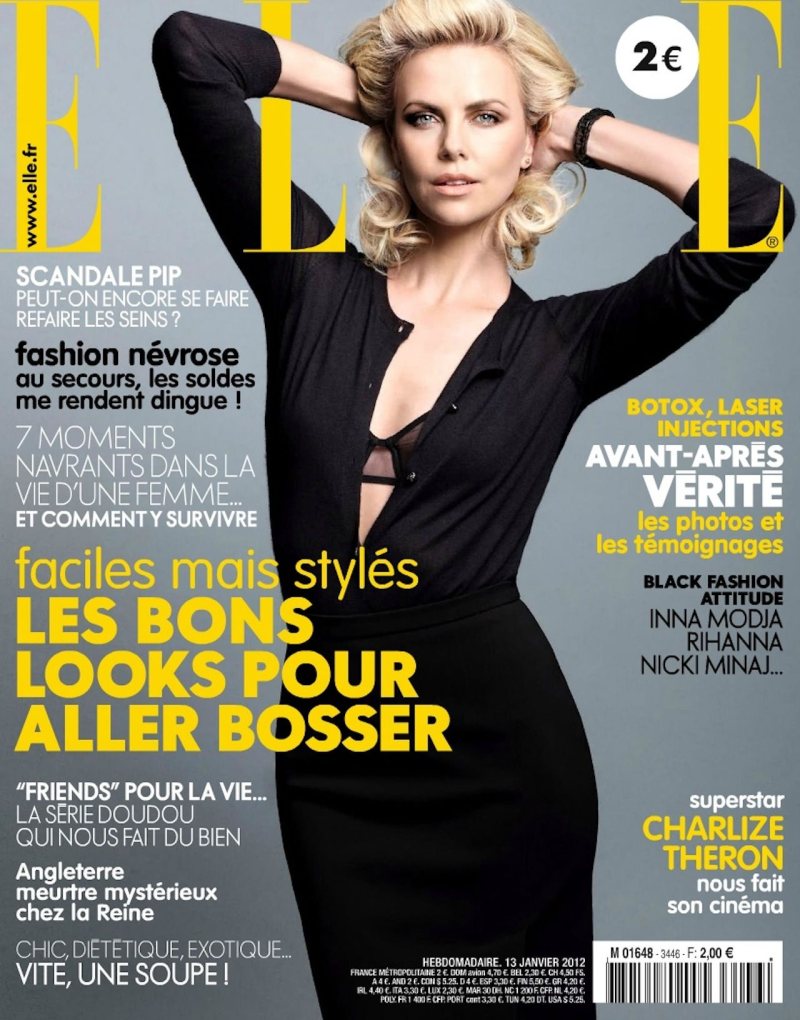 Шарлиз Терон в Elle France, январь 2012