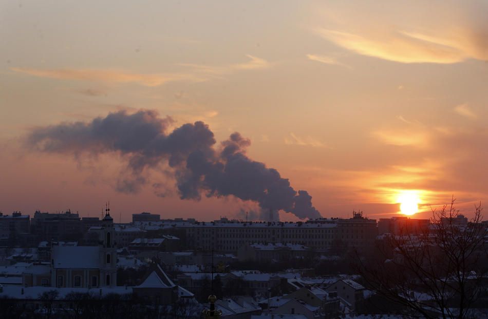 Закат в Вильнюсе