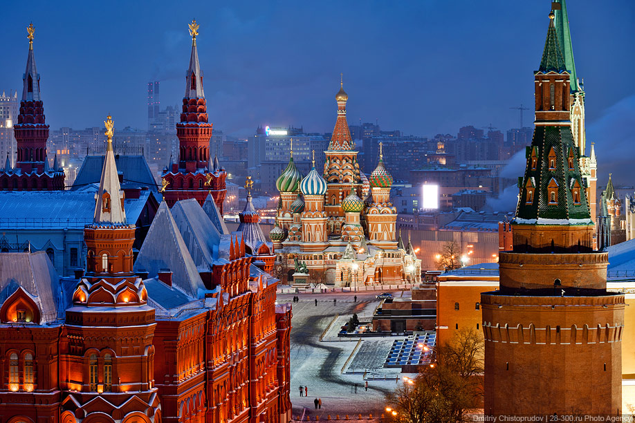 Панорамы ночной Москвы