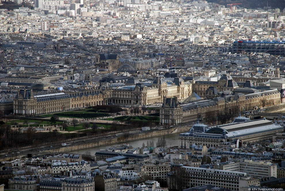 Париж с Эйфелевой башни