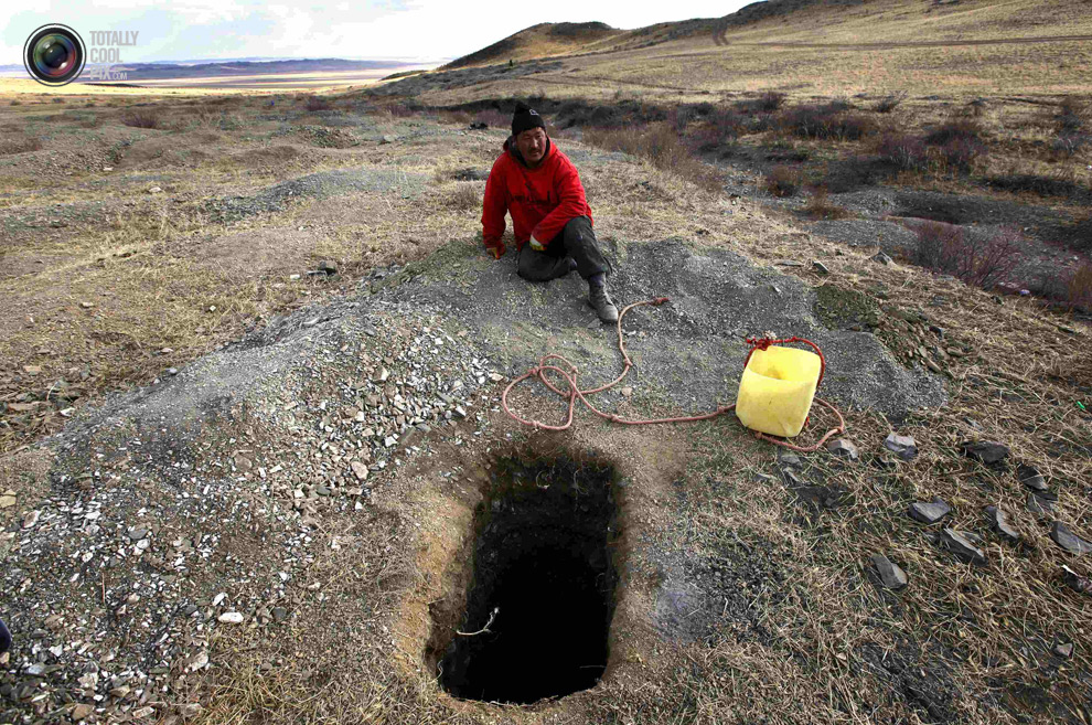 Добыча золота в Монголии