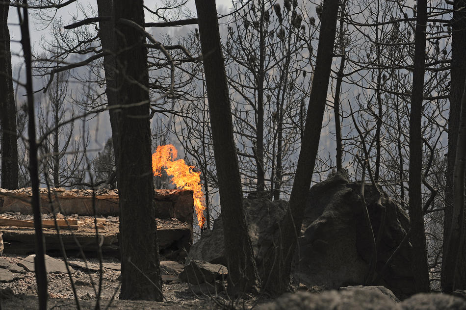 Лесной пожар в США