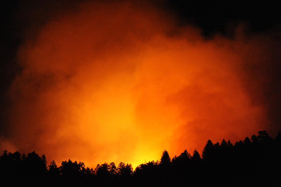 Лесной пожар в США