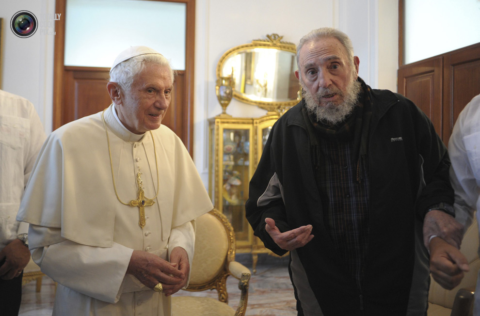 Папа Бенедикт XVI и Фидель Кастро