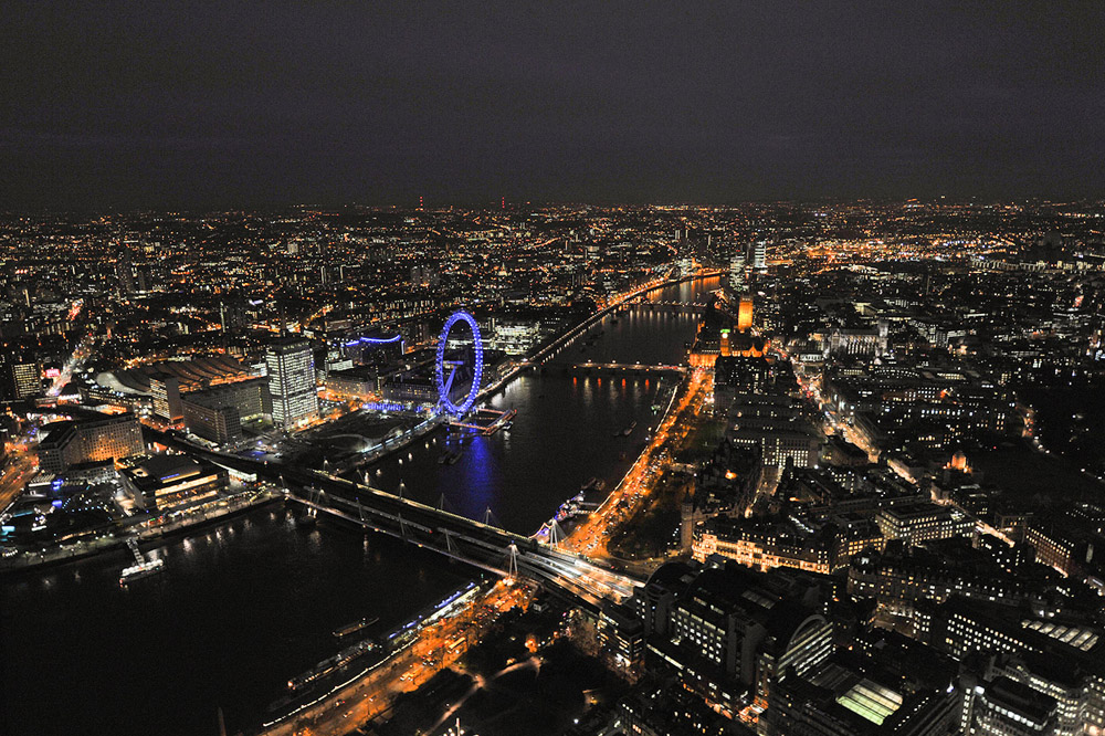 Вид ночного Лондона