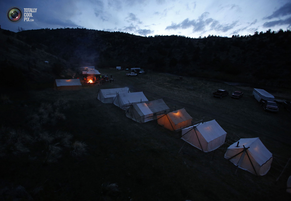Ночной лагерь ковбоев