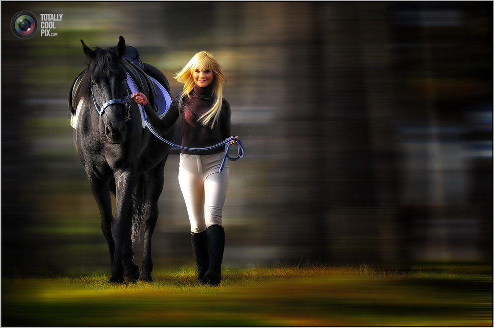 Женщина и лошадь