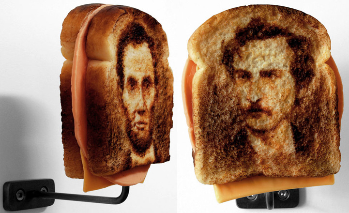 Исторические портреты из бутербродов