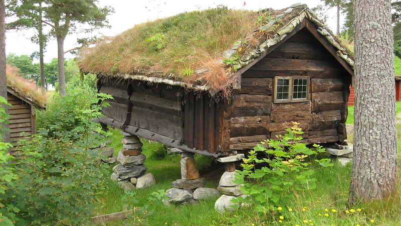 Норвежские травяные крыши