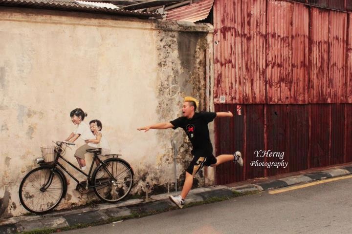 Интерактивный стрит-арт в Малайзии