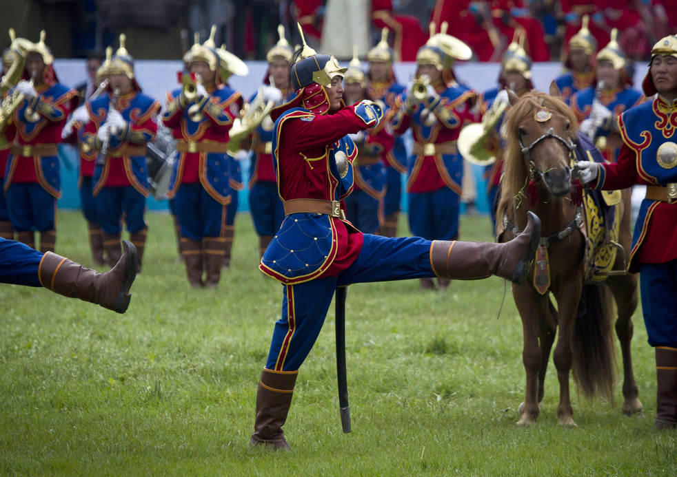 Состязание Надом в Монголии
