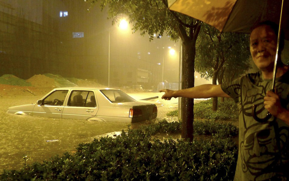 Наводнение в Пекине. 