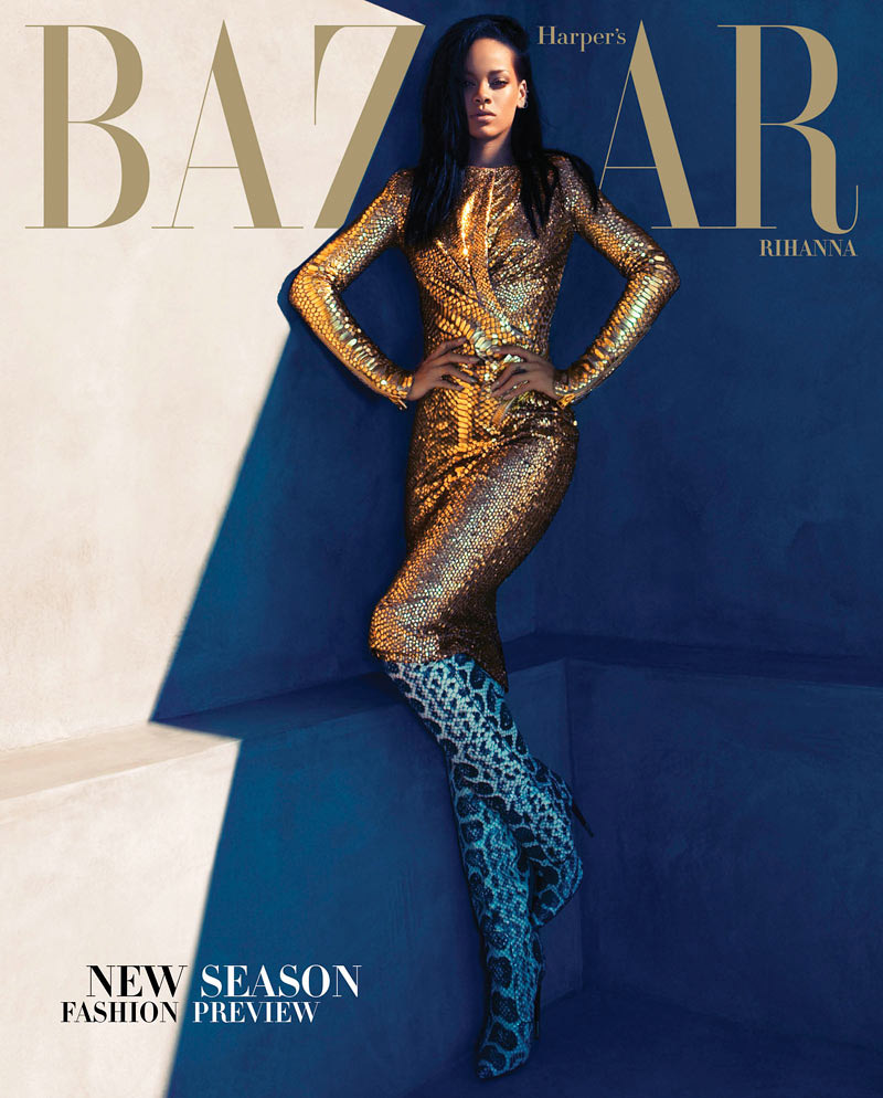 Рианна в Harper’s Bazaar US, август 2012