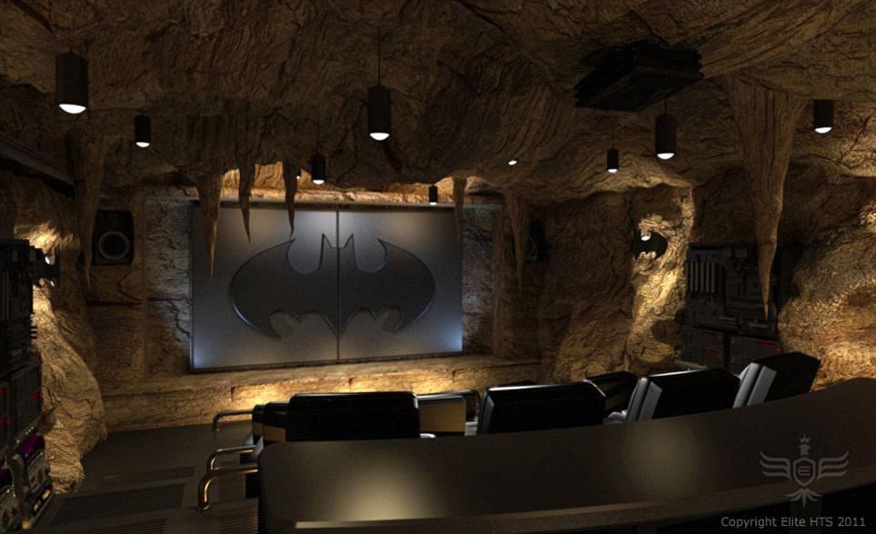 Кинотеатр в стиле пещеры Бэтмена