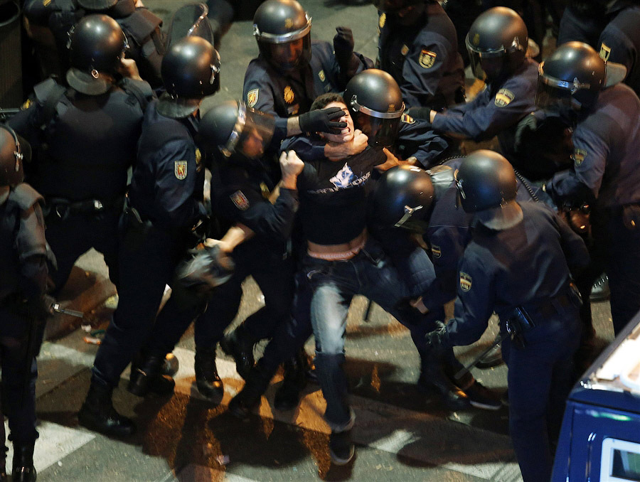 Демонстрация в Мадриде 