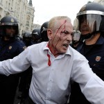 Массовая демонстрация и столкновения с полицией в Мадриде 