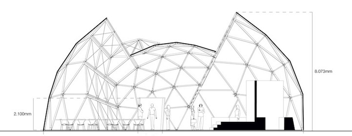 2. Трансформированный архитектурный купол