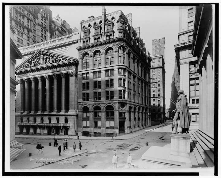 7. Нью-Йоркская фондовая биржа, 1921 год.